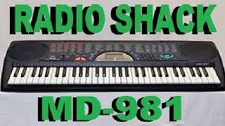 Radio Shack Md-981 Home Keyboard ...Noisy.