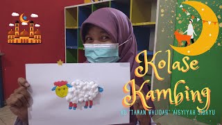 Kolase Kambing Dengan Kapas - Tema Diriku Idul Adha Minggu 1