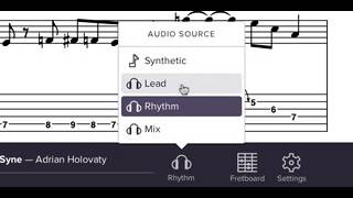 Audio Sources - Tab Sync View - TrueFire