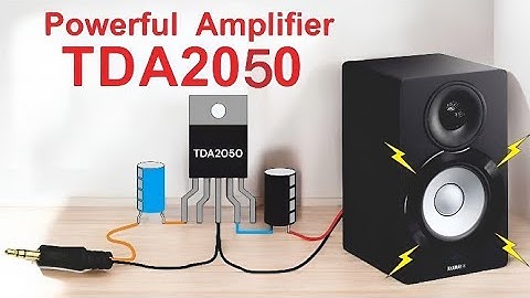 DIY Powerful Amplifier using TDA2050 IC | Mini Amplifier | 12v Amplifier Circuit