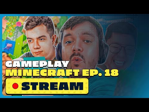 Gaules AO VIVO Jogando Minecraft com a Tribo! EP. 18