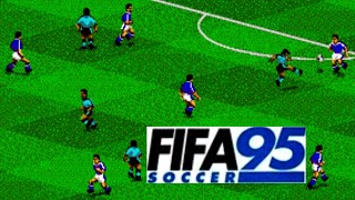 FIFA Soccer 95 - Genesis - Argentina vs France - (Released: 1994) - Sega - cpu sim - Retro Nostalgia