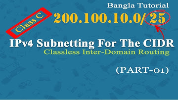 IP Subnetting in Bangla (Part - 01) | Subnetting Made Easy for Class C | CIDR 25 | IPv4 Subnetting