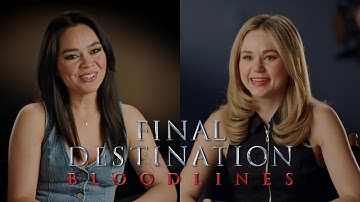 FINAL DESTINATION BLOODLINES interviews Kaitlyn Santa Juana, Brec Bassinger, cast & crew 4K