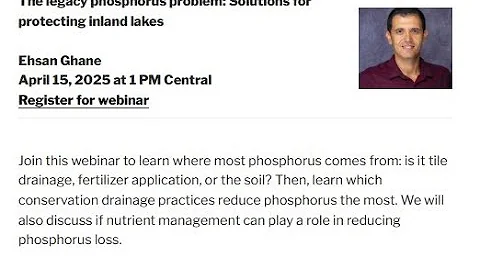 The legacy phosphorus problem: Solutions for protecting inland lakes