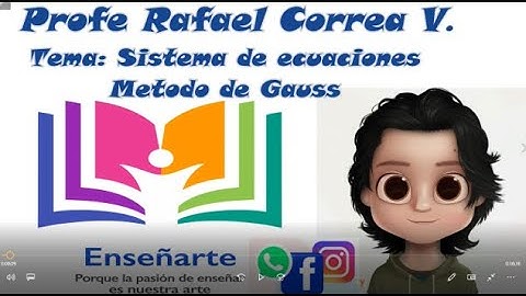 Metodo de Gauss  Parte 1