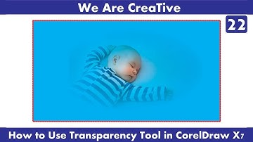 How to Use Transparency Tool in CorelDraw X7 in hindi