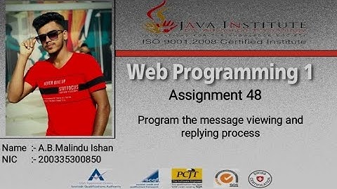 Program the message viewing and replying process | Web project | Task 48