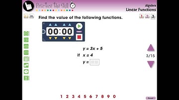 CC7311 Algebra: Linear Functions - Practice the Skill 3 Mini