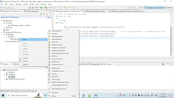 For Loop in ESQL |IBM Integration Bus #iib #ibm #middleware #acev12 #esql #forloop #loop