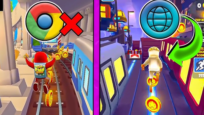 QUAL O MELHOR SITE? - JOGANDO EM TODOS SITES DE SUBWAY SURFERS NO