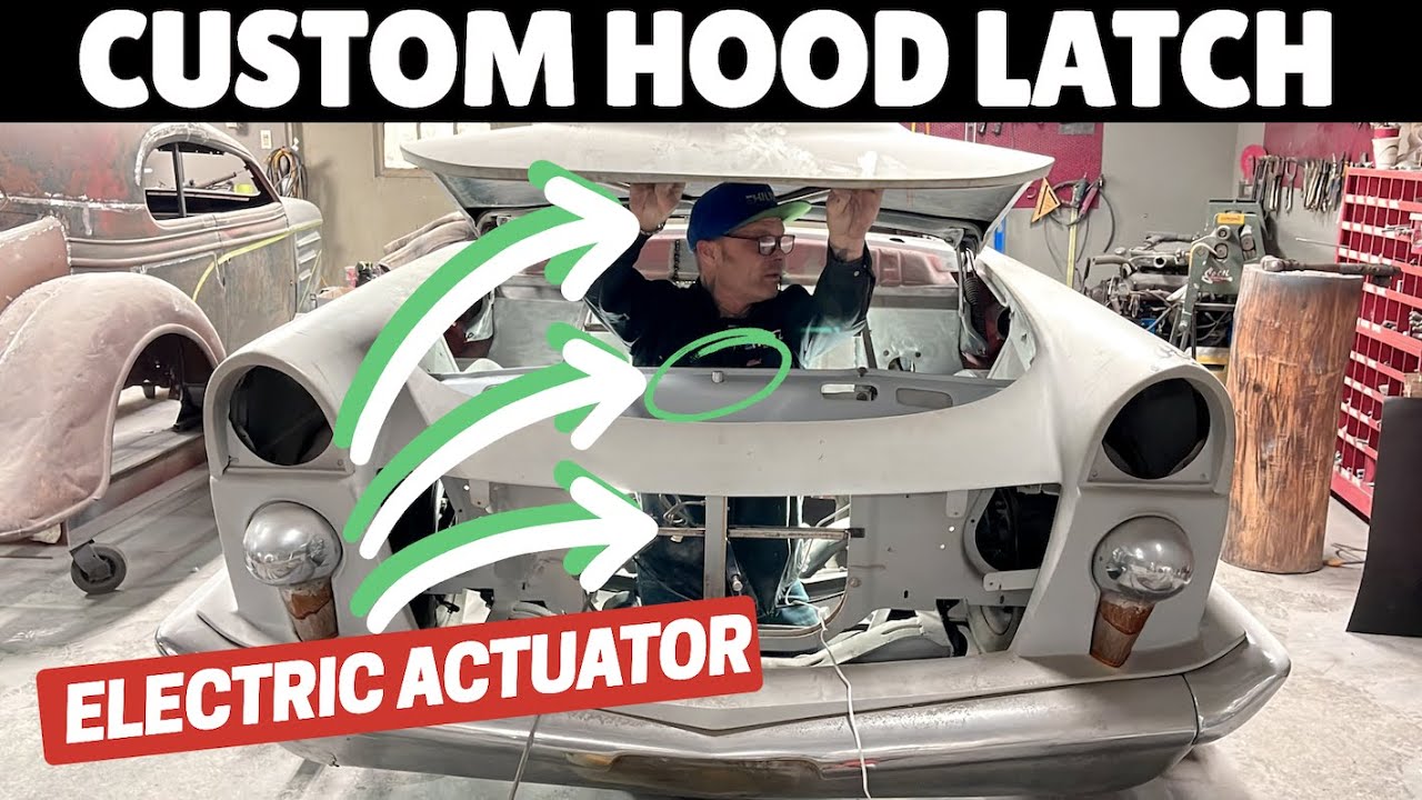 Fabricating a Custom Hood Latch Using an Electric Actuator: 1955 Mercury