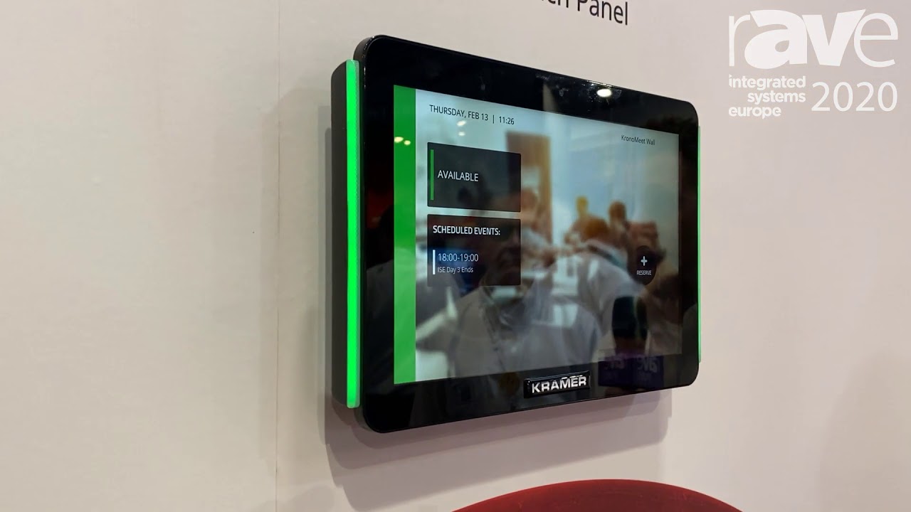 Ise 2020 Kramer Intros Kronomeet Enterprise Room Management And Scheduling Solution Youtube