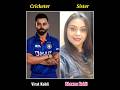 Indian cricket team players sister shorts india cricket sister viral