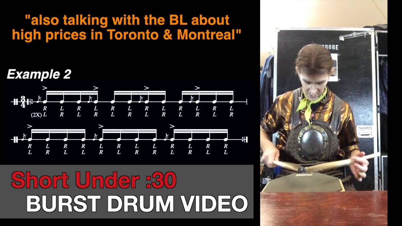Watch Drum Burst: Warm-Up before Show on YouTube Watch Drum Burst: Warm-Up before Show on YouTube