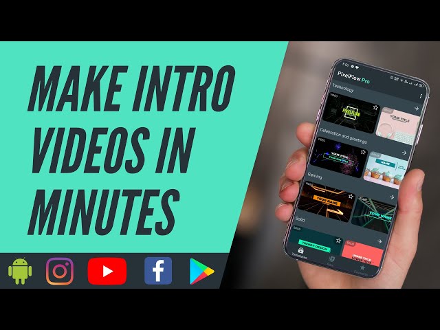 PixelFlow App Review - Best Online Intro Making App for Android