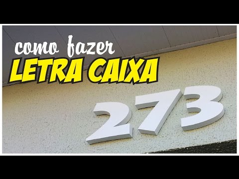 Como fazer LETRA CAIXA!!! tutorial passo a passo