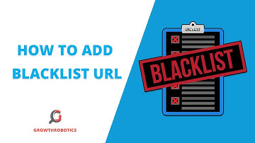 How to Add Blacklist URL by using Roboauditor