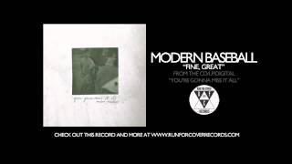 Modern Baseball - Fine, Great (Official Audio)