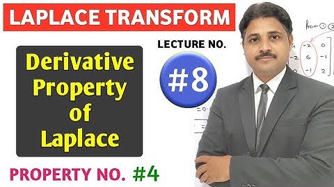 LAPLACE TRANSFORM LECTURE 8 IN HINDI (DERIVATIVE PROPERTY OF LAPLACE TRANSFORM)