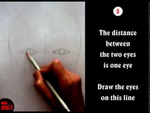 Tutorial 01 : HOW TO DRAW A FACE in 8 steps - Français - English