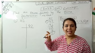 Prime Factors by Prime Factorization method/Class 5th/Ratna Sagar/Maths/Ch-3/Ex-3.2/Q1/Ishika Ma