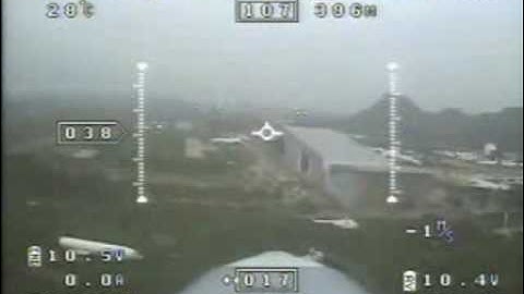 FPV via OSD landing airplane