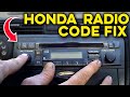 How to Get Honda Radio Serial Number, Code and How to Enter It