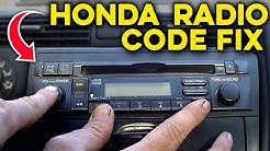 How to Get Honda Radio Serial Number, Code and How to Enter It 