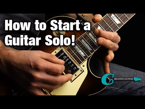 How to Start a Guitar Solo!