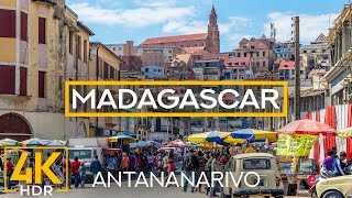 Colorful Streets & Busy City Life of Antananarivo - Virtual Tour to the Capital of Madagascar 4K HDR