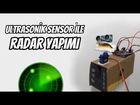 ARDUINO İLE ULTRASONİK SENSÖR RADAR YAPIMI-(How to make Radar with Arduino)