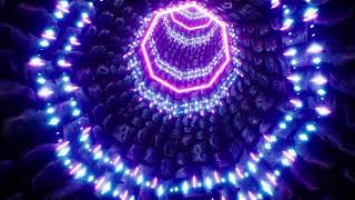 GLOWING NEON TUNNEL VJ | 1 HOUR VISUAL LOOP 💜💫