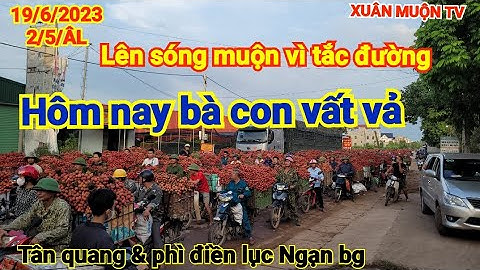 giá vải hôm nay 19/6/2023 giá vải xu hướng giảm nhiều vải lại tắc đường