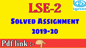 Lse 2/Ecology solved assignment 2019-20