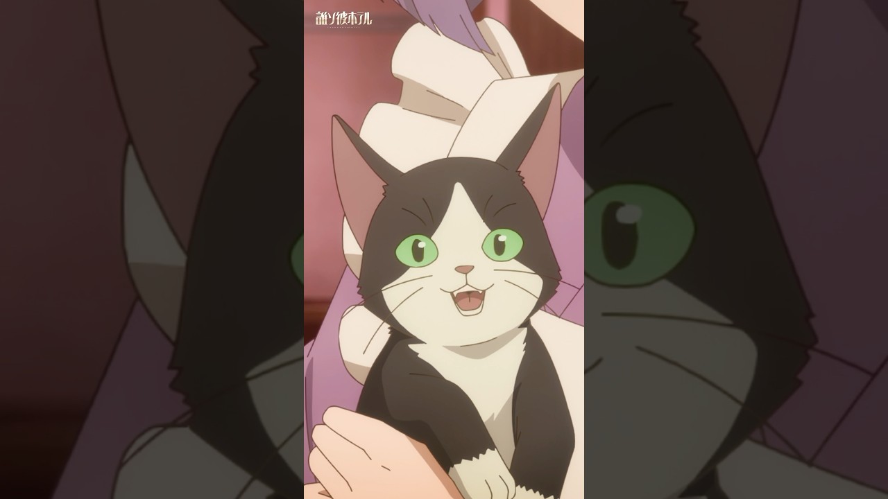 おや、塚原音子さんと猫が一緒にいる、あはは…』TVアニメ【誰ソ彼