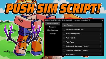 [FREE UGC] Push Simulator Script GUI / Hack (INSTANT UGC, AUTOFARM, AND MORE) *PASTEBIN*