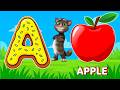 Phonics Song 2 with TWO Words in 3D - A For Airplane - ABC Alphabet Songs with Sounds for Children