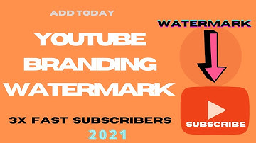 How to Create YouTube Branding Watermark Free for Your Channel 2021 |  Free me watermark lagaya