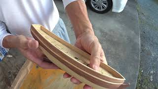 ナナハン爺さんのDIY制作　木製帆船を作ろう　その33　船体の仕上げとパーツ作り