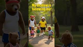 Baby Bear Follows His Own Shadow 😮 Teddy Bears Learn Family Is Always There