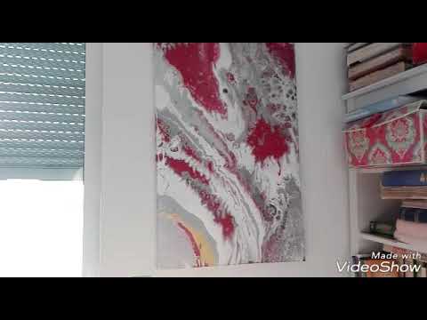 Acryl Fliesstechnik Auf Leinwand Akrylbild Dirty Pouring Schmutziges Giessen Youtube