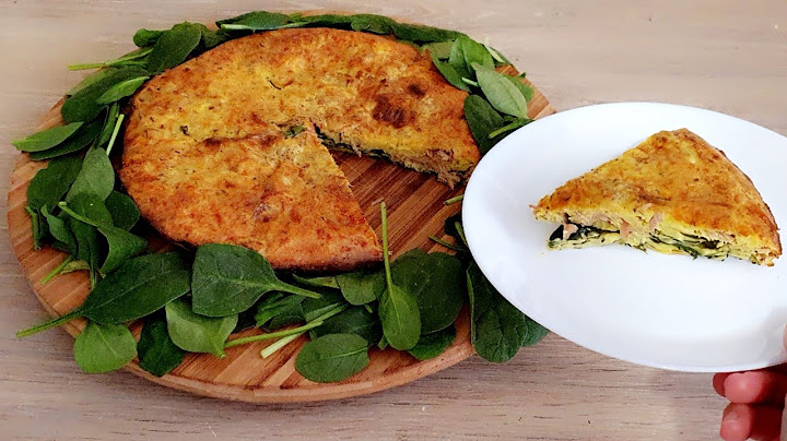Quiche sans pâte feuilletée‼️ et sans pâte brisée‼️ aux épinards, thon et curry une tuerie 😋😋😋