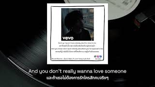 Bryant Barnes - Don't Want A Love Song [sub thai]
