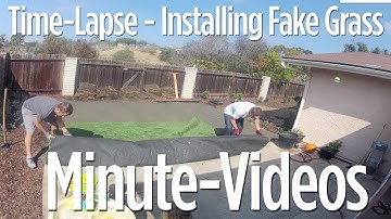 Installing Fake Grass - Time-lapse Video