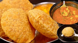 बेड़मी पूरी और आलू की सब्ज़ी बिना लहसुन प्याज़ के | Bedmi Poori Recipe | No Onion Garlic Recipe |Kabita