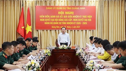 Đảng ủy Quân sự tỉnh kiểm điểm kết quả giữa nhiệm kỳ 2020-2025