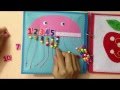 Quiet book for kid - Skill practice book 8/felt book/ busy book