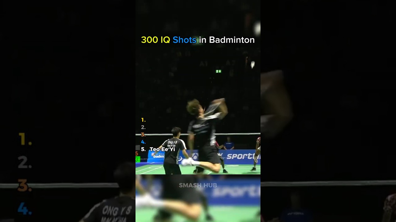 300 IQ Shots in Badminton #badminton #shorts