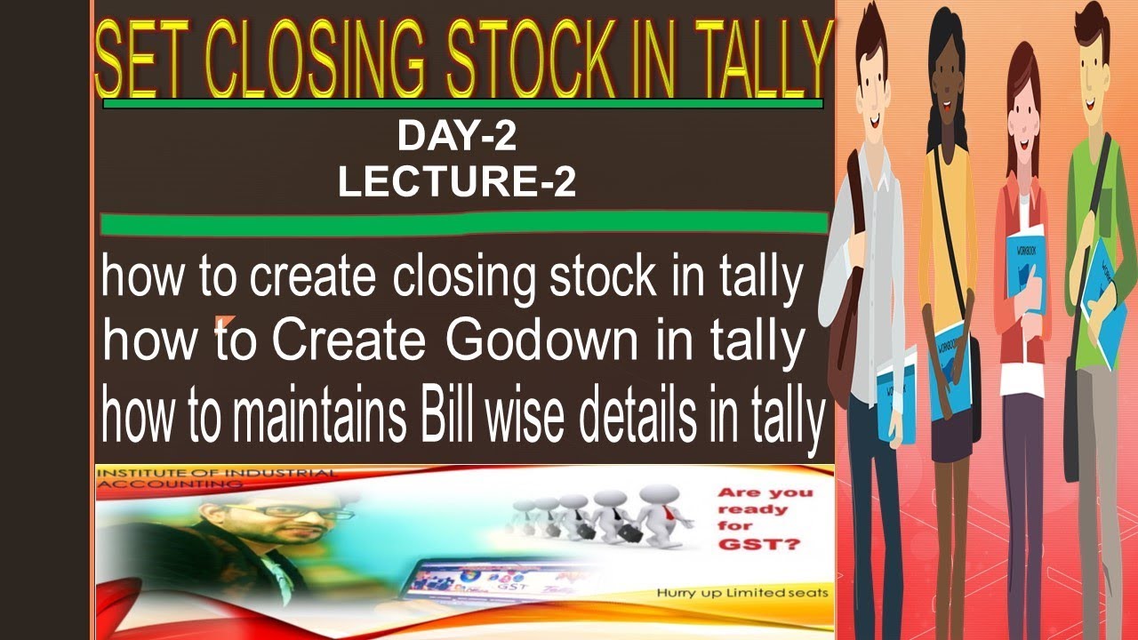GST TALLY ERP 9 How To Set Closing Stock In Tally Creat Stock Group 